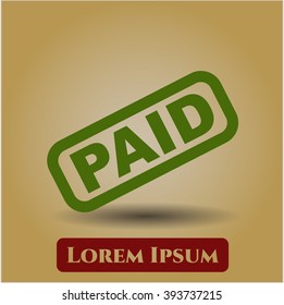 Paid vector symbol