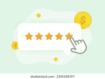 Paid to write review concept. Enhance Reputation with Positive Reviews. Boost Customer Satisfaction Ratings and Gain Five-Star Feedback with paid reviews marketing strategy