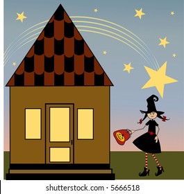 paige goes trick or treating