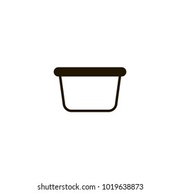 pail icon. sign design