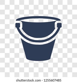 Pail icon. Trendy Pail logo concept on transparent background from Agriculture Farming and Gardening collection