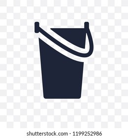 Pail transparent icon. Pail symbol design from Agriculture, Farming and Gardening collection. Simple element vector illustration on transparent background.