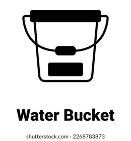 Pail Vector Icon leicht zu ändern

