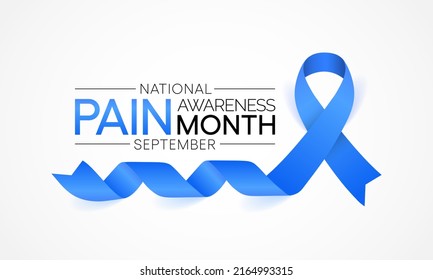 Pain awareness month is observed every year in September, to raise public awareness of issues in the area of pain and pain management. Vector illustration