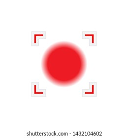 Pain Circle Icon. Target, Focus or Sick Spot Illustration As A Simple Vector Sign & Trendy Symbol for Design and Websites, Presentation or Mobile Application.
