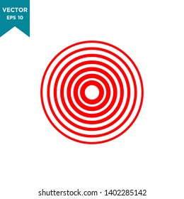 pain circle icon in trendy flat style 