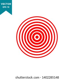pain circle icon in trendy flat style 
