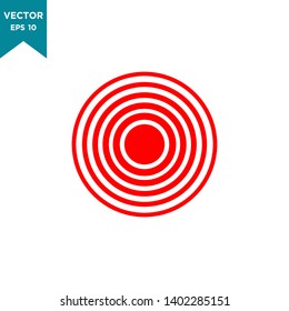 pain circle icon in trendy flat style 