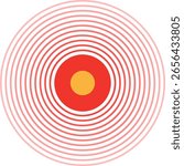 Pain circles icon .Vector Illustration
