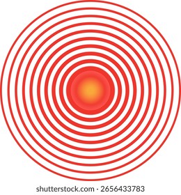 Pain circles icon .Vector Illustration
