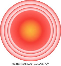 Pain circles icon .Vector Illustration
