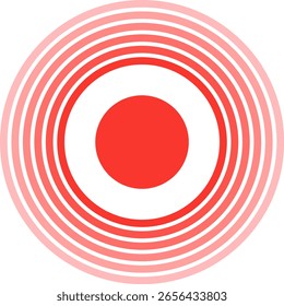 Icono de círculos de dolor .Ilustración vectorial

