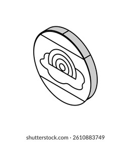 pain eczema isometric icon vector. pain eczema sign. isolated symbol illustration