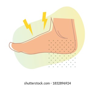 Pain in feet - Arthritis - Icon as EPS 10 File