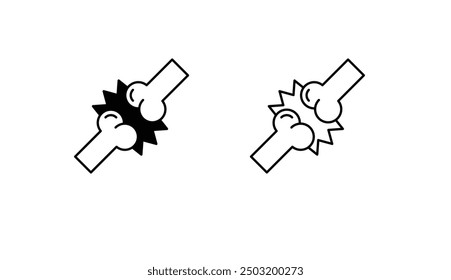 Pain icon design with white background stock illustration