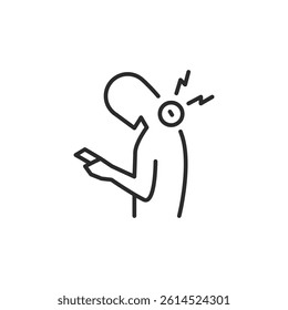 Pain icon. Simple spinal pain icon for social media, app, and web design. Vector illustration.
