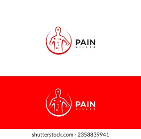 icono de la plantilla de diseño del logo de la lista de analgésicos