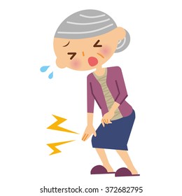 Pain in the knee.