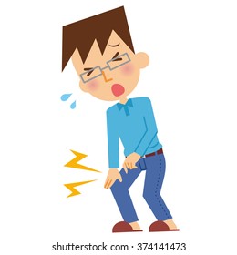 Cartoon Knee Pain Images, Stock Photos & Vectors | Shutterstock