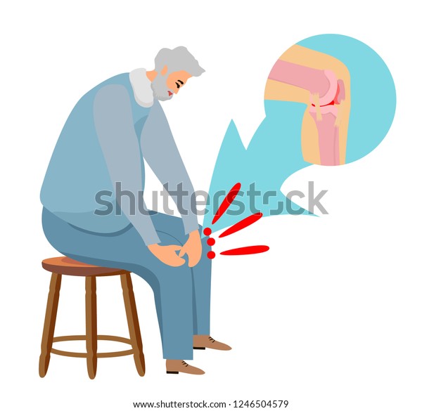 Pain Legs Problemsvector Flat Cartoon Concept Stock Vector (Royalty ...