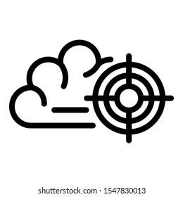 Pain location icon. Outline pain location vector icon for web design isolated on white background