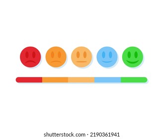 Pain measurement graphics - Scale with illustration of faces showing degrees of pain. Vector illustration.