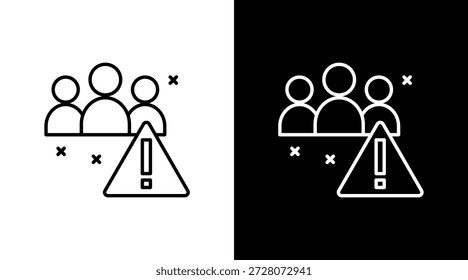 Diseño de conjunto de iconos blancos de puntos de dolor