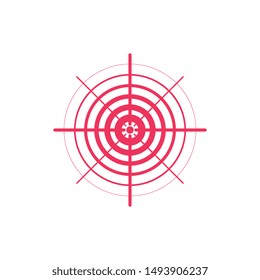 Pain rings vector illustration design template