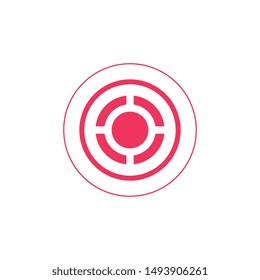 Pain rings vector illustration design template