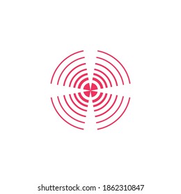 Plantilla de diseño de ilustraciones vectoriales de anillos de dolor