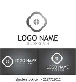 Pain rings vector illustration design template