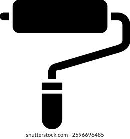 Pain Roller Icon Glyph Vector Illustration