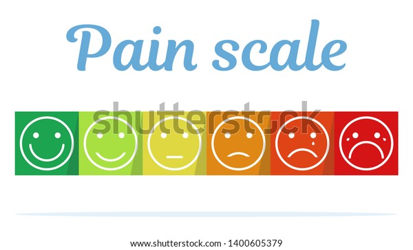 ペインスケールスライダバー 横線グラフは 痛みの段階を示し 苦しみを評価します ベクターイラスト クリップアート 測定 カルテ のベクター画像素材 ロイヤリティフリー