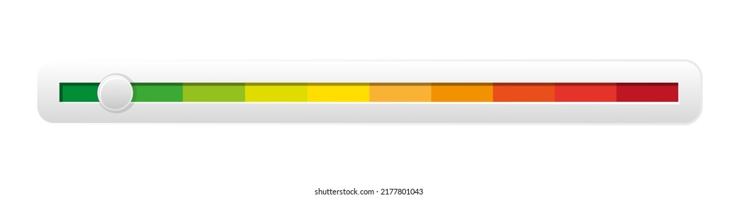 Pain scale vector illustration isolated on white background.