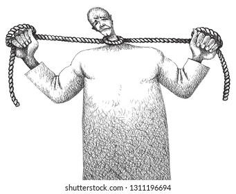 pain self inflicted rope