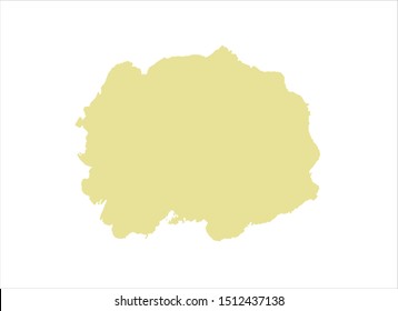 pain stroke yellow watercolor background vector