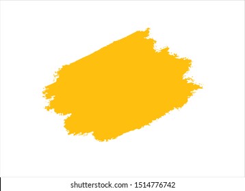 pain stroke yellow watercolor background vector