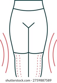 Pain and Swelling Relief Icon - Compression Therapy for Pain Management and Edema Reduction Concept Wellness Symbol