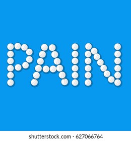 Pain Text Gradient Mesh, Vector Illustration