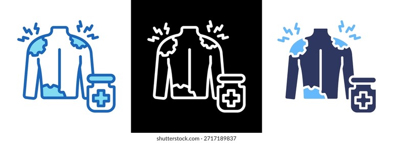 Pain Therapy Icon triplestyle Vector Illustration
