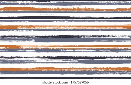 Pain thin grunge stripes vector seamless pattern. Cute decorative wallpaper design. Old style texture grunge stripes, lines on white background. Seamless pattern.