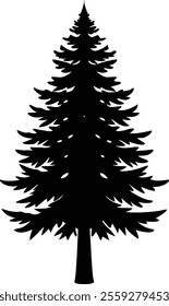 pain tree black and white silhouette vector design