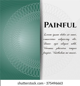 Painful banner or poster