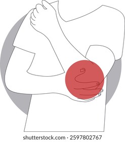 Painful Injuries to Hand and Leg Illustration. Isolated Flat Vector Graphic.