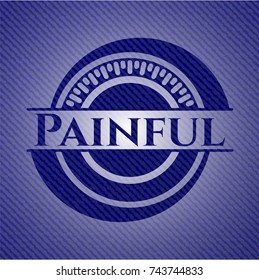 Painful jean background