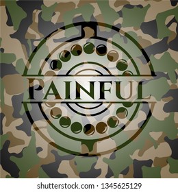 Painful on camouflaged pattern