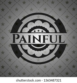 Painful realistic black emblem