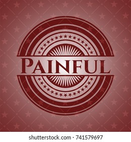 Painful red emblem