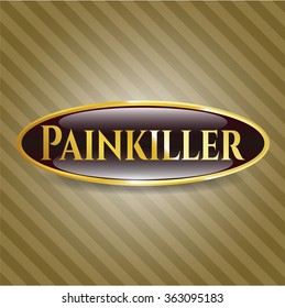 Painkiller-goldglänzendes Emblem