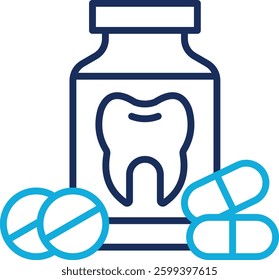 Painkiller Icon Element For Design